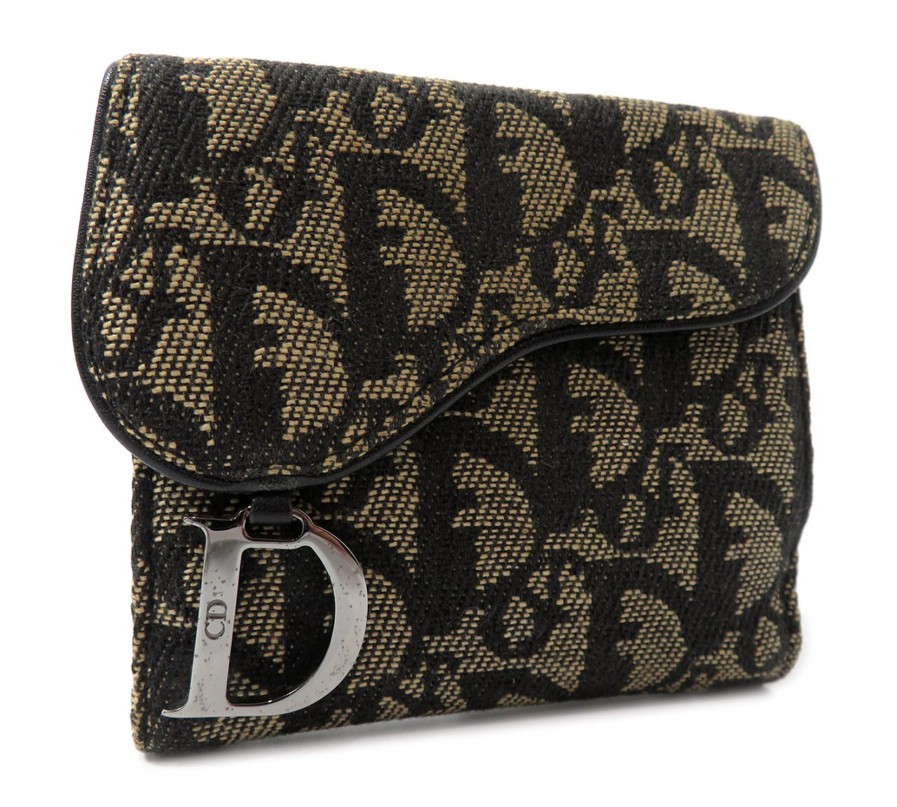 Dior クリスチャン ディオール サドル トロッター柄 二つ折り財布 - icaten.gob.mx