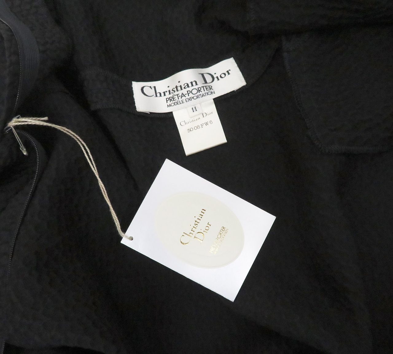 Christian Dior / クリスチャンディオール 前後 シフォン 重ね衿